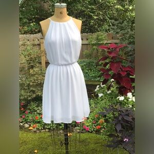 White Georgette Dress